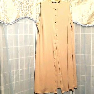 100% SILK VALERIE STEVENS SLEEVL. TUNIC SZ 18W